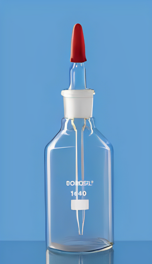 Dropping Bottle With Glass Stopper & Silicone Teat