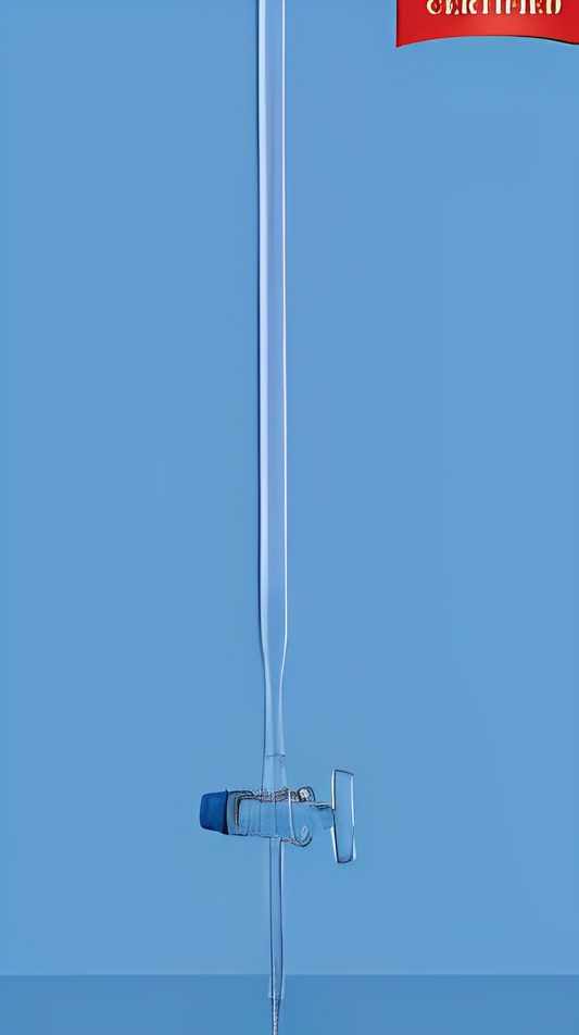 BURETTES With Glass stopcock, NABL Certified, Class A, with Individual Calibration Certificate