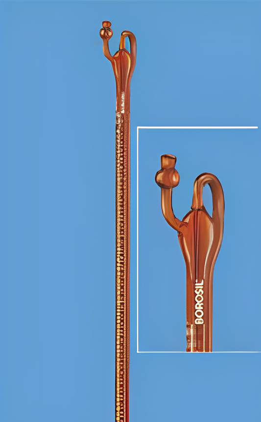 AUTOBURETTES With Boroflo stopcock, Class A, Amber, with Individual Calibration Certificate