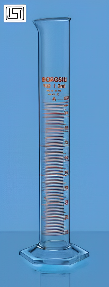 CYLINDERS Class A, Hexagonal base, Pour out, with Individual Calibration Certificate