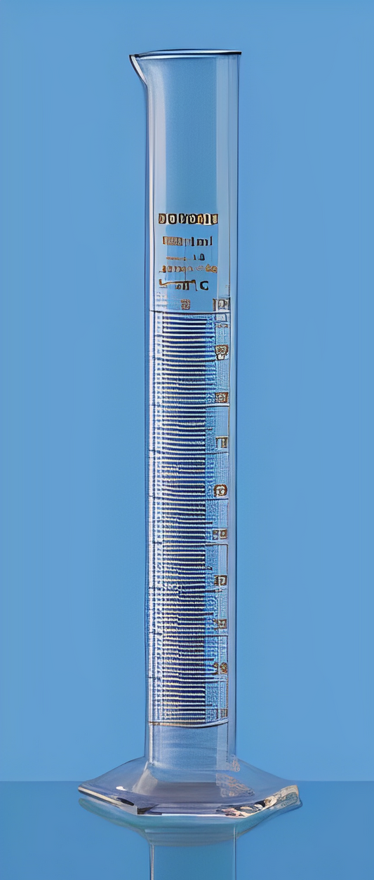 CYLINDERS ASTM, Class A, Hexagonal base, Pour out, with Individual Calibration Certificate