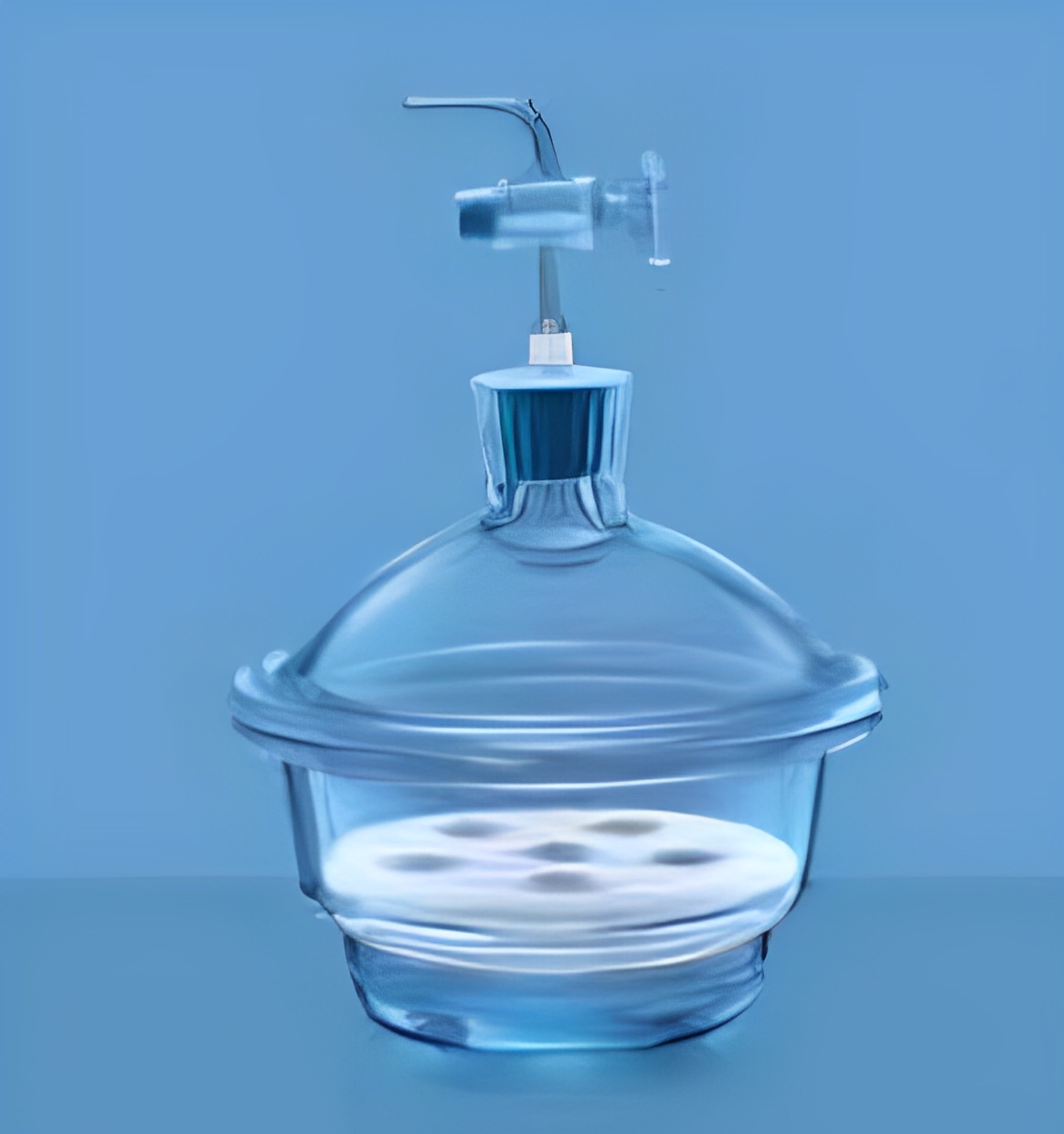 VACUUM DESICCATOR SET With Cover & Porcelain Plate