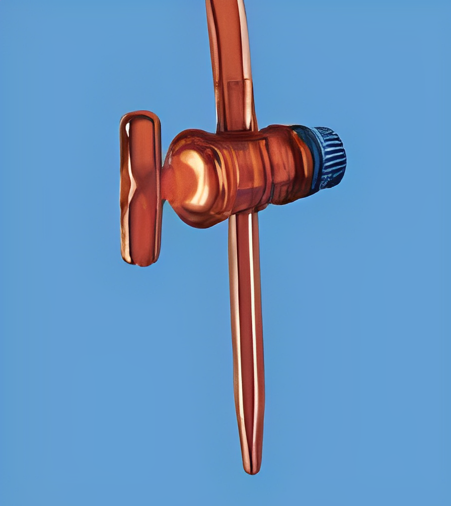 AUTOBURETTES With Glass stopcock, Class A, Amber, with Individual Calibration Certificate